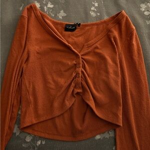 Urban Outfitters Out From Under Orange Long Sleeve Top Size Large